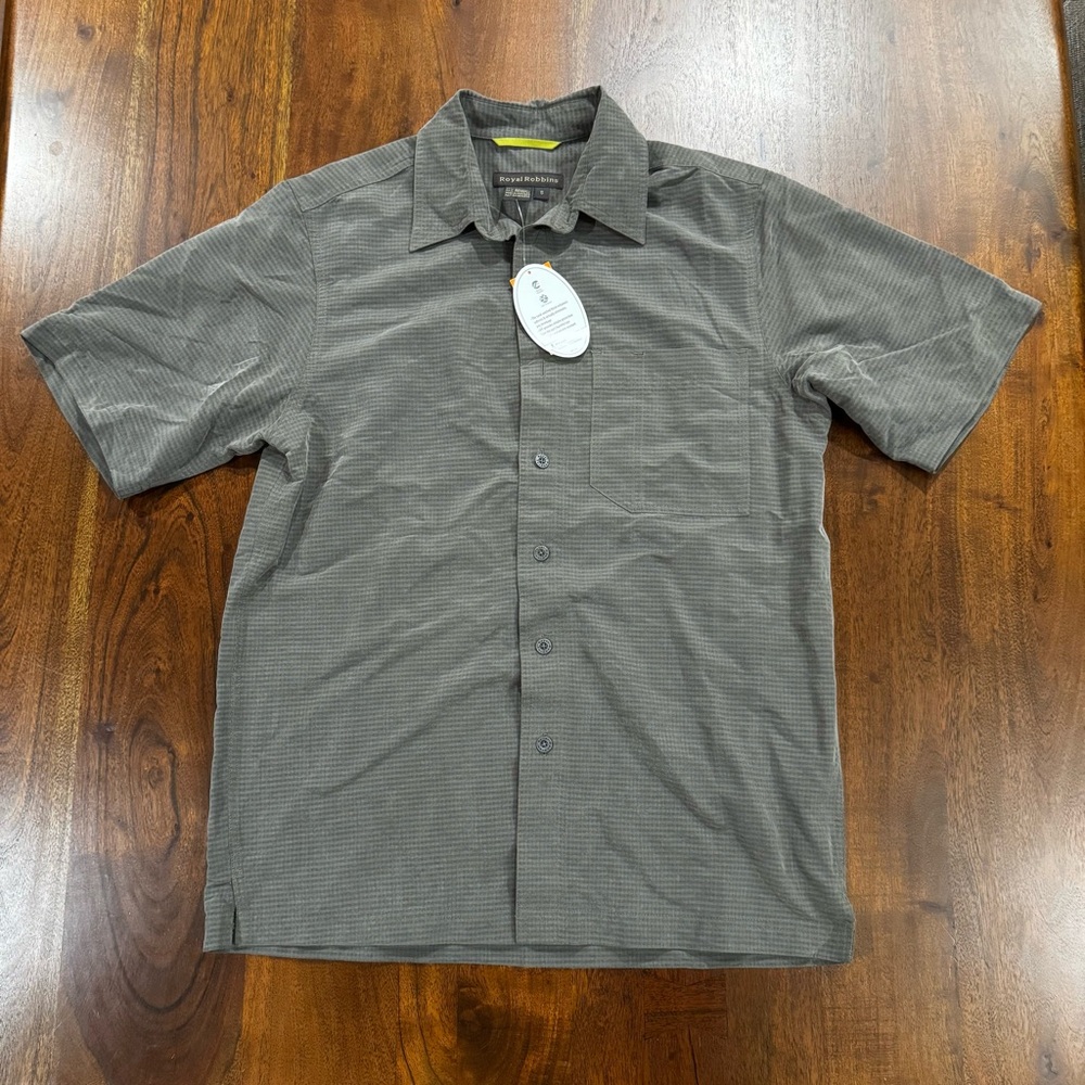 New! Royal Robbins Desert Pucker Button Shirt‎ Men’s Size Small